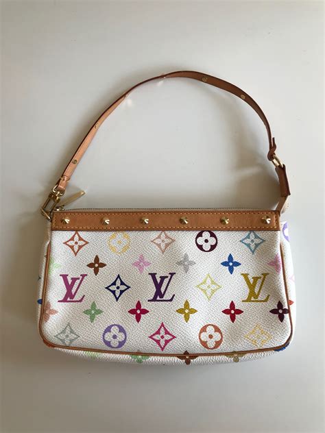 lv multicolor tote bag|authentic Louis Vuitton multi pochette.